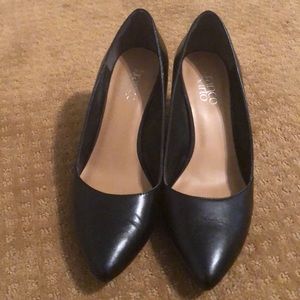 Franco Sarto Black wedges size 8.5